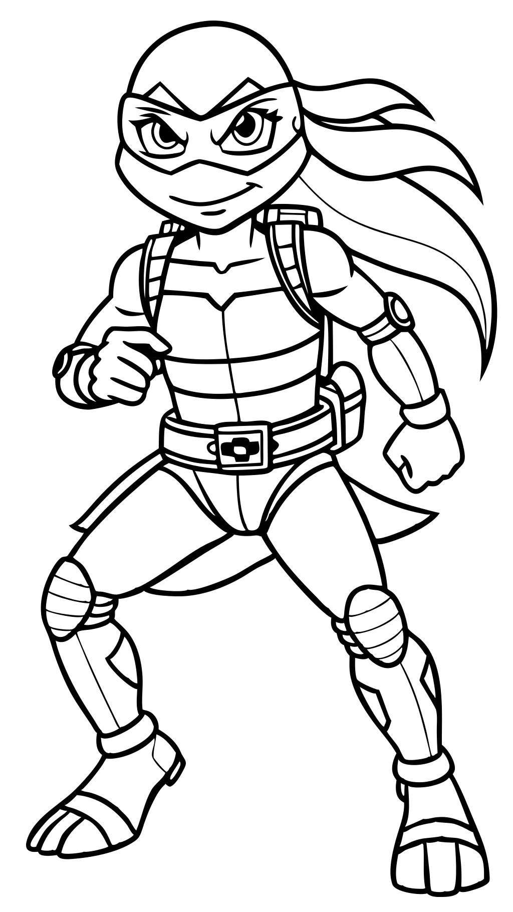 Tmnt Girl Ninja Turtle Coloring Pages